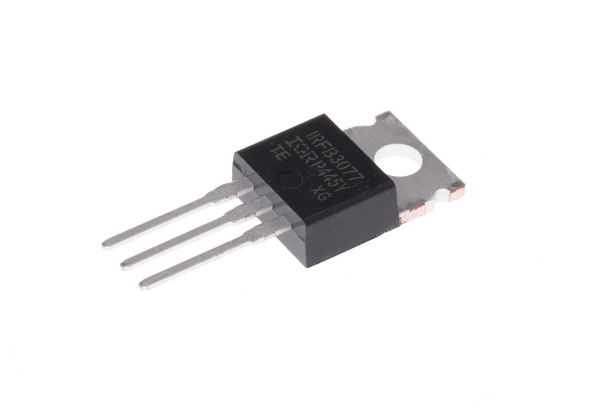 Produktfoto 1 von Infineon HEXFET IRFB3077PBF N-Kanal, THT MOSFET 75 V / 210 A 370 W, 3-Pin TO-220AB