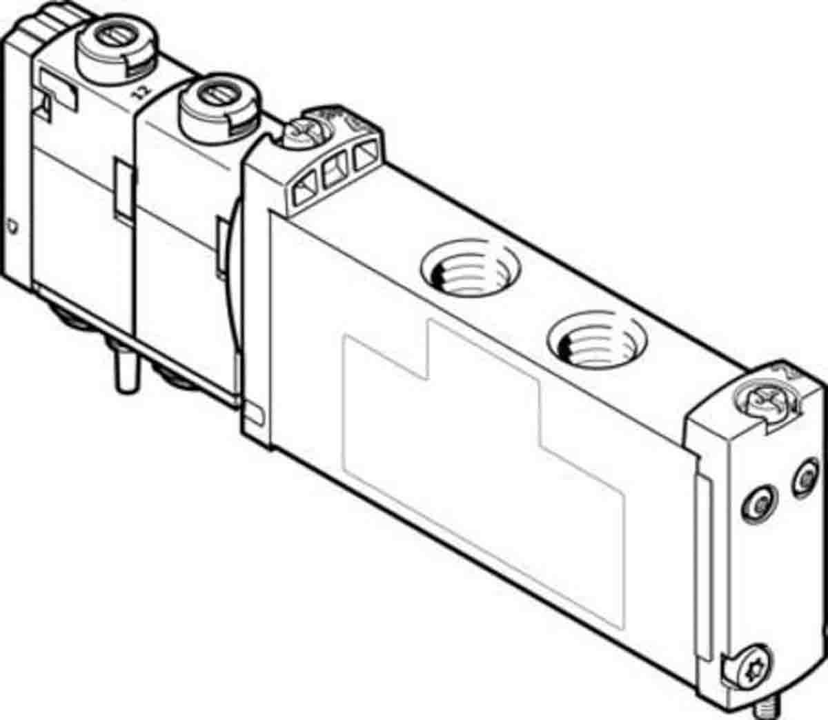 Produktfoto 1 von Festo VUVG 573464, G1/8 Magnetventil, Elektrisch-betätigt