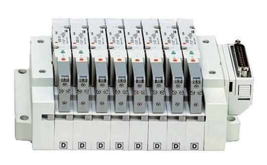 Produktfoto 1 von SMC SV1000 Pneumatik-Magnetventil 24V dc, Magnet/Pneumatisch-betätigt