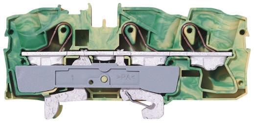 Wago TOPJOB S, 2016 Schutzleiterklemme Einfach Grün/Gelb, 16mm², 800 V, Steckanschluss