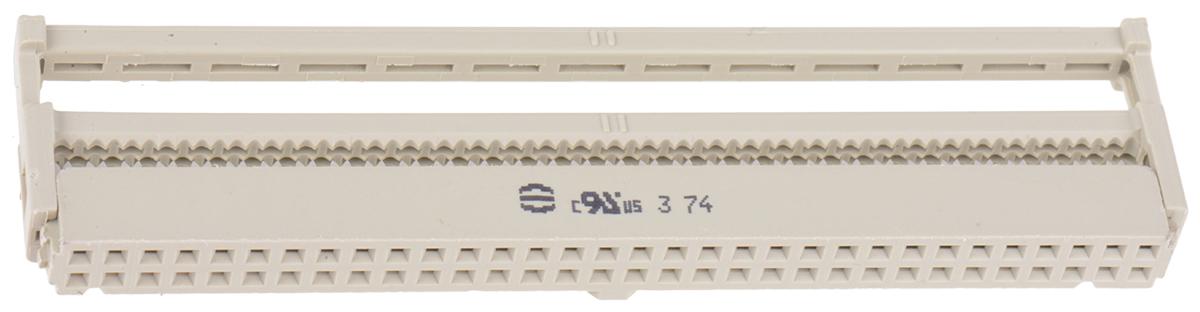 HARTING IDC-Steckverbinder Buchse, gewinkelt, 64-polig / 2-reihig, Raster 2.54mm