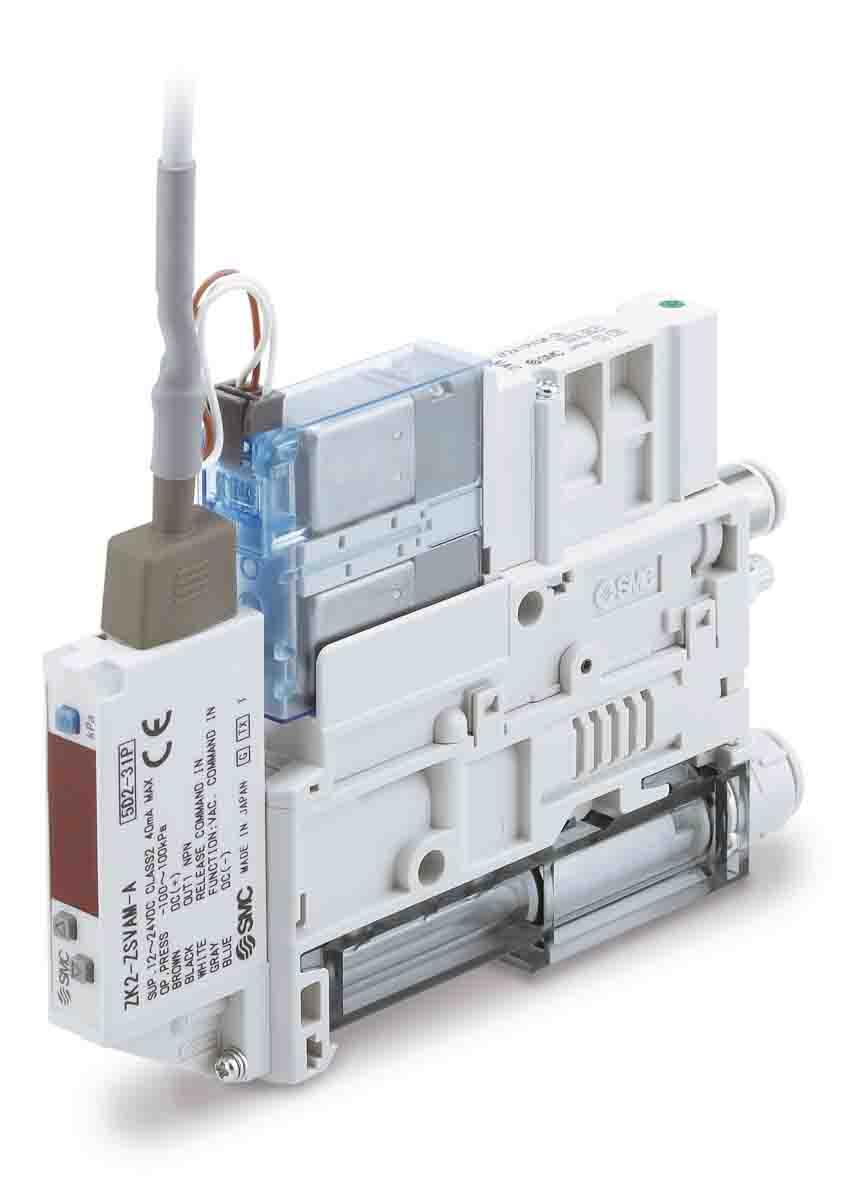 Produktfoto 1 von SMC ZK2A Vakuumerzeuger, 10mm Düse, 56l/min, bis -0.91bar