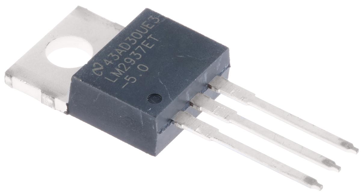 Produktfoto 1 von Texas Instruments Spannungsregler 500mA, 1 Niedrige Abfallspannung TO-220, 3-Pin, Fest