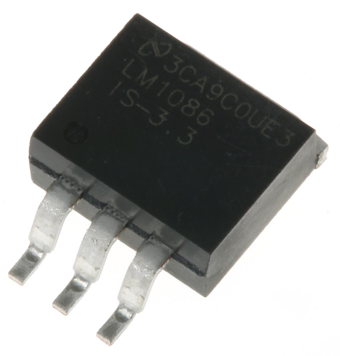 Produktfoto 1 von Texas Instruments Spannungsregler 1.5A, 1 Niedrige Abfallspannung D2PAK (TO-263), 3-Pin, Fest