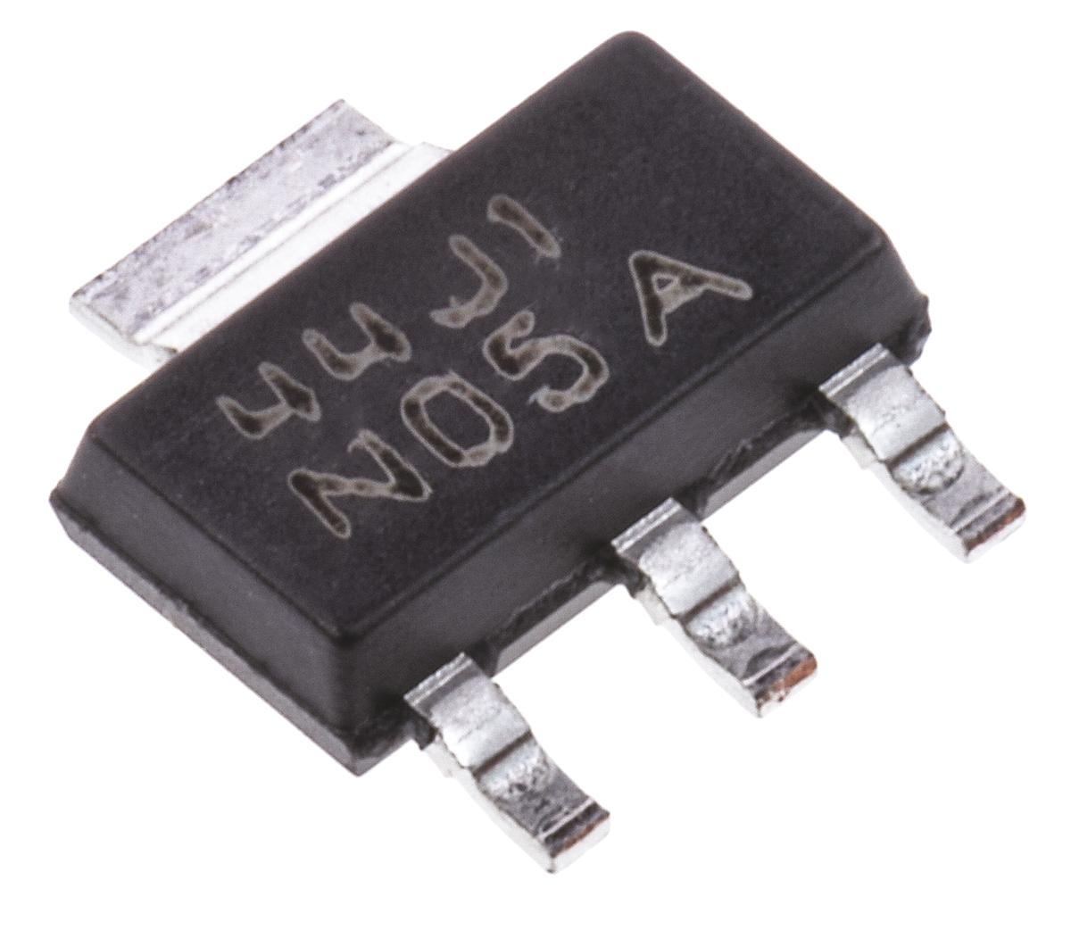 Produktfoto 1 von Texas Instruments Spannungsregler 800mA, 1 Niedrige Abfallspannung SOT-223, 4-Pin, Fest