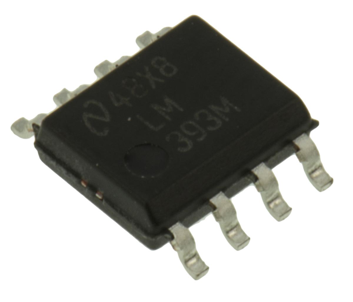 Produktfoto 1 von Komparator LM393M/NOPB, Open Collector 1.3μs 2-Kanal SOIC 8-Pin 3 → 28 V