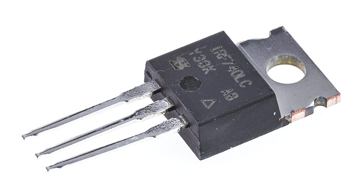 Produktfoto 1 von Vishay IRF740LCPBF N-Kanal, THT MOSFET 400 V / 10 A 125 W, 3-Pin TO-220AB