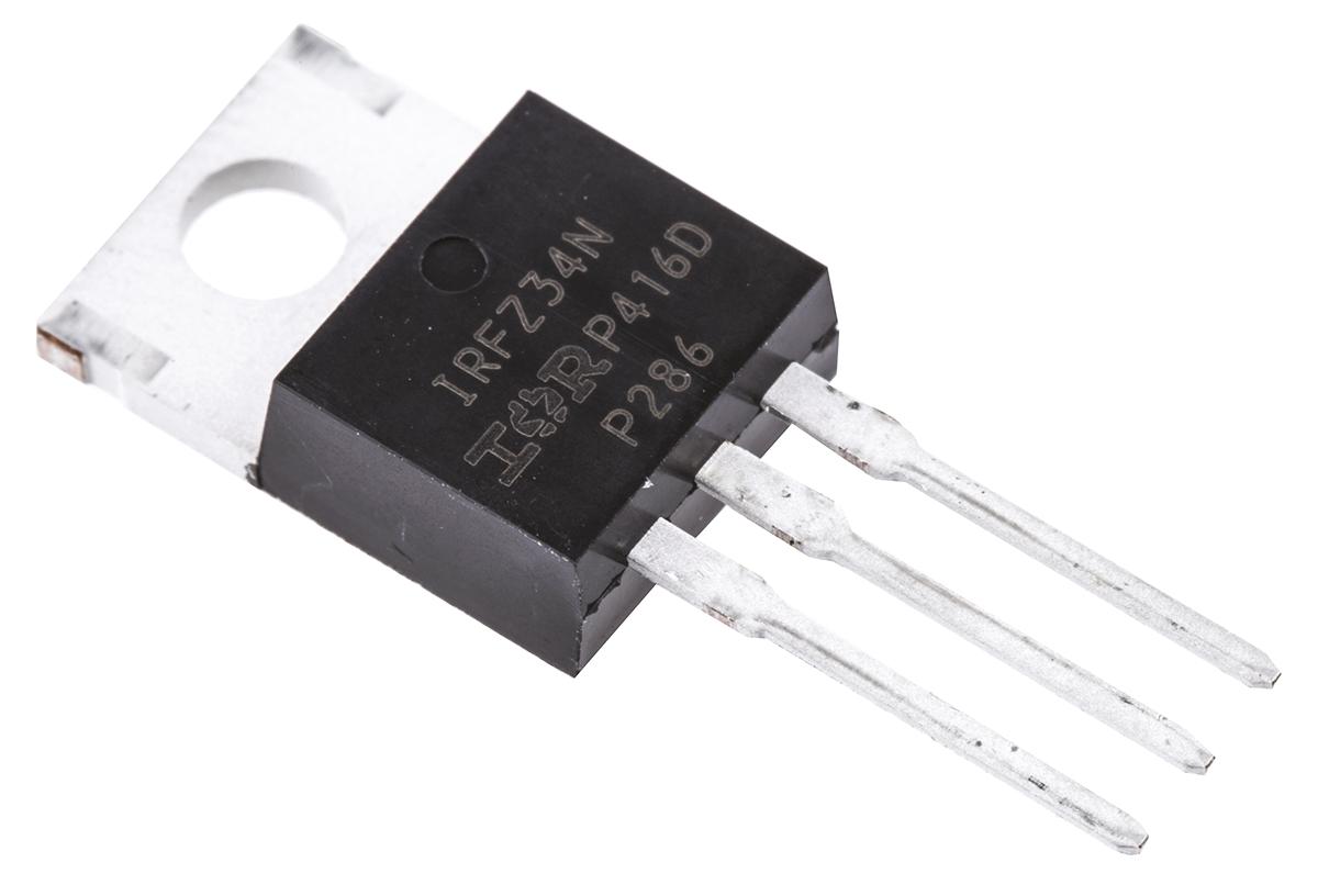 Produktfoto 1 von Infineon HEXFET IRFZ34NPBF N-Kanal, THT MOSFET 55 V / 29 A 68 W, 3-Pin TO-220AB