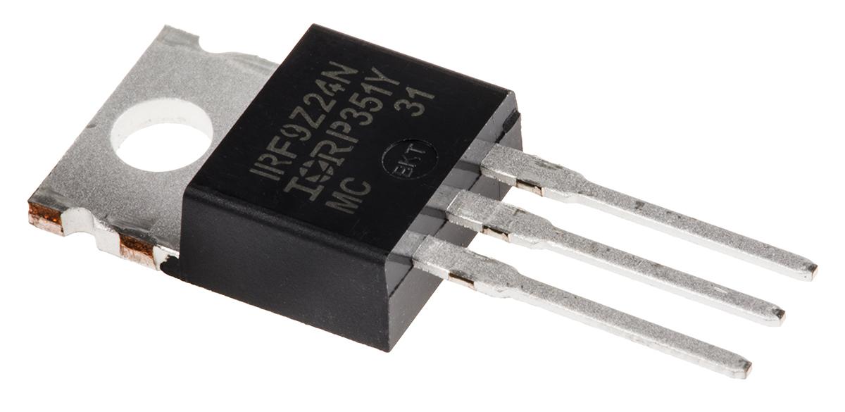 Produktfoto 1 von Infineon HEXFET IRF9Z24NPBF P-Kanal, THT MOSFET 55 V / 12 A 45 W, 3-Pin TO-220AB