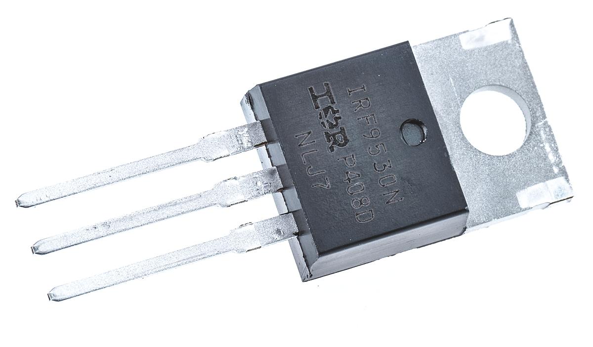 Produktfoto 1 von Infineon HEXFET IRF9530NPBF P-Kanal, THT MOSFET 100 V / 14 A 79 W, 3-Pin TO-220AB