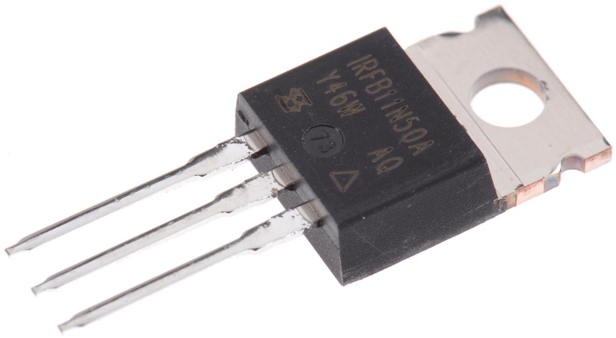 Produktfoto 1 von Vishay IRFB11N50APBF N-Kanal, THT MOSFET 500 V / 11 A 170 W, 3-Pin TO-220AB