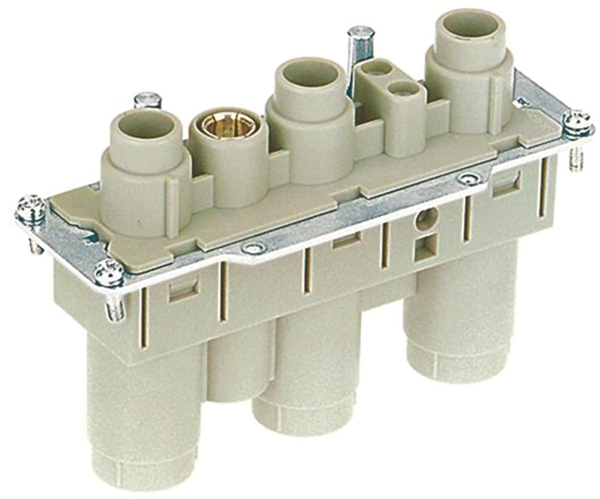 HARTING HAN K, High Current Connectors Industrie-Steckverbinder Kontakteinsatz, 3-polig 200A Buchse, Schrauben