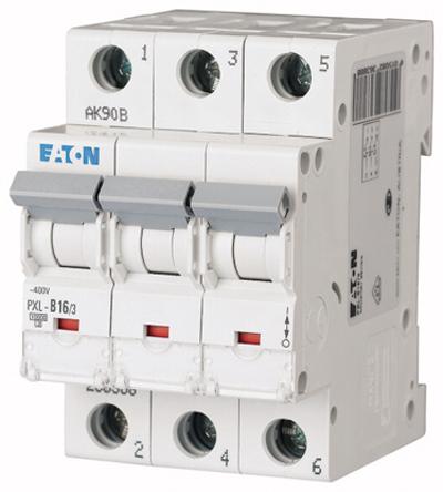 Eaton PXL, S200 MCB Leitungsschutzschalter Typ C, 3-polig 16A 400V, Abschaltvermögen 10 kA xPole DIN-Schienen-Montage