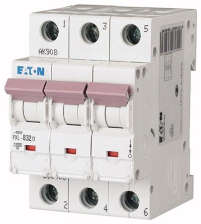 Eaton PXL, S200 MCB Leitungsschutzschalter Typ C, 3-polig 32A 400V, Abschaltvermögen 10 kA xPole DIN-Schienen-Montage