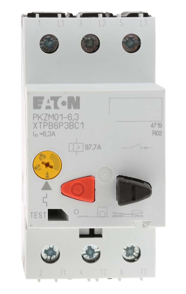 Produktfoto 1 von Eaton Eaton Moeller Motorschutzschalter, 4 → 6,3 A 690 V ac 93mm x 45mm