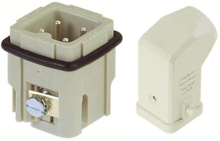 Produktfoto 1 von HARTING Han A Schwere Steckverbinder Quick-Lock-Steckverbindersatz, Stecker 3-polig, 230 → 400 V. / 10A