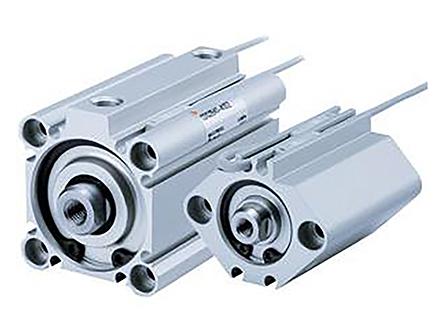 SMC CQ2 Pneumatik-Kompaktzylinder doppeltwirkend, Bohrung Ø 12mm / Hub 15mm, bis 1 MPa