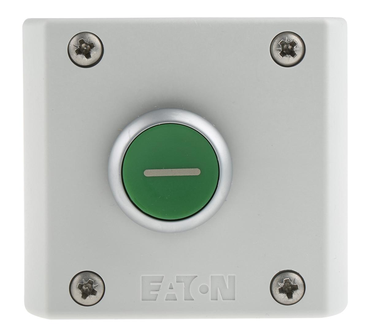 Produktfoto 1 von Eaton RMQ Titan Drucktaster-Steuerstation Grün I Kunststoff, 500V / 4A Grau Ø 22mm, IP 69K