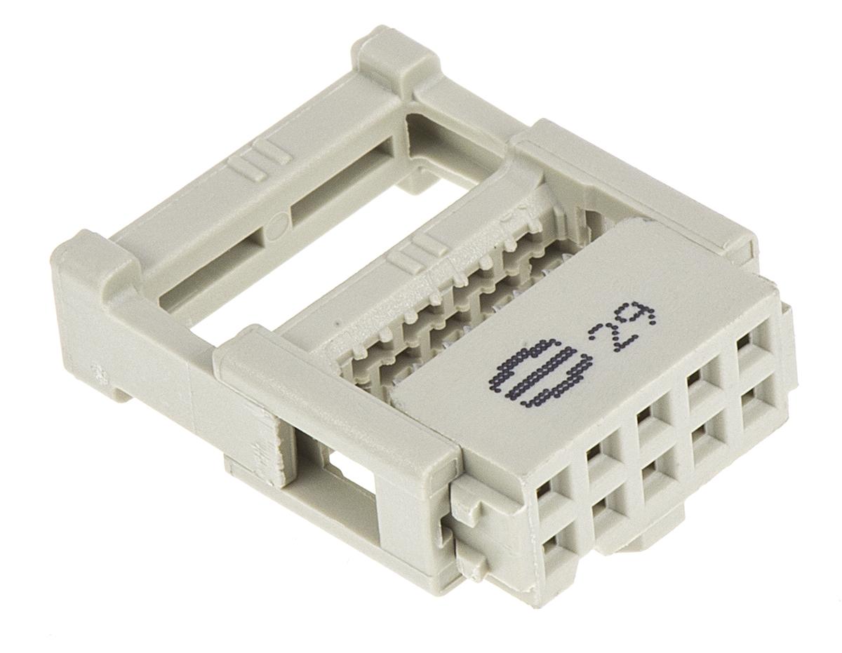 Produktfoto 1 von HARTING SEK-18 IDC-Steckverbinder Buchse, gewinkelt, 10-polig / 2-reihig, Raster 2.54mm