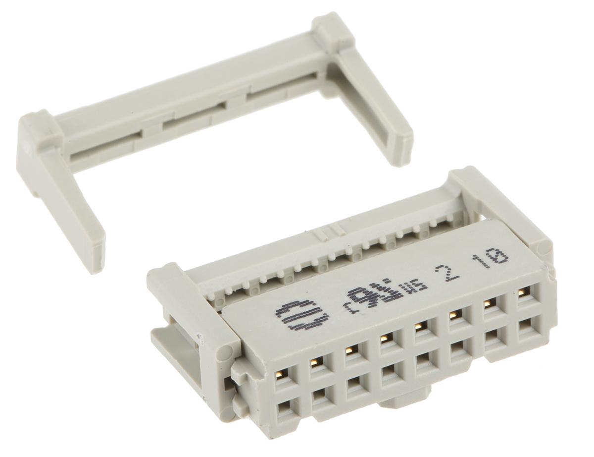 Produktfoto 1 von HARTING SEK-18 IDC-Steckverbinder Buchse, gewinkelt, 16-polig / 2-reihig, Raster 2.54mm