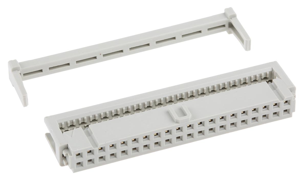 HARTING SEK-18 IDC-Steckverbinder Buchse, gewinkelt, 40-polig / 2-reihig, Raster 2.54mm