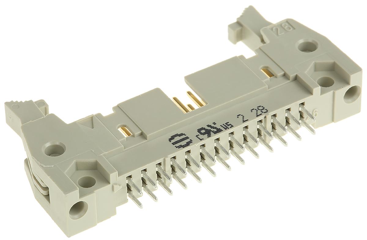 HARTING SEK 18 Leiterplatten-Stiftleiste Gerade, 26-polig / 2-reihig, Raster 2.54mm, Kabel-Platine,