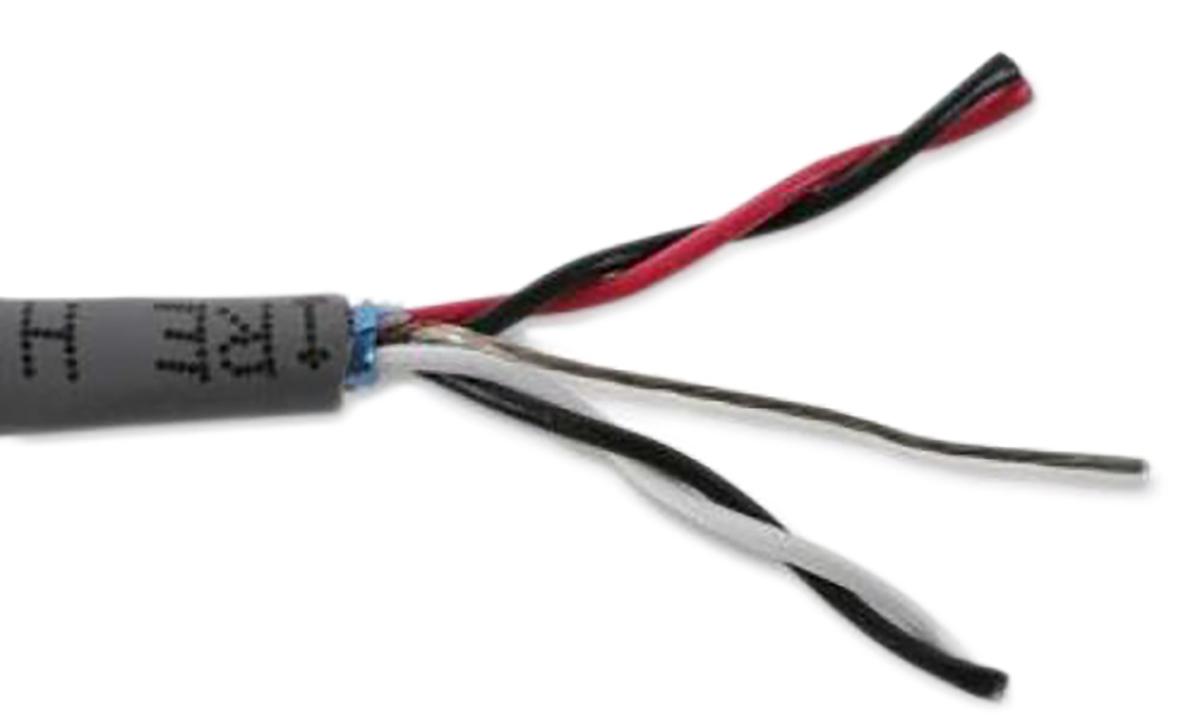 Produktfoto 1 von Alpha Wire Alpha Essentials Datenkabel 0,2 mm² Ø 7.11mm Folie Schirmung PVC isoliert Grau