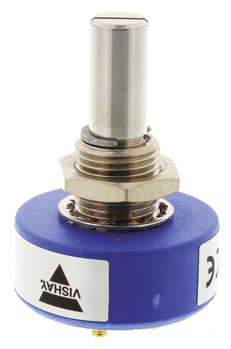 Vishay 357, Tafelmontage  Dreh Potentiometer 2kΩ ±20% / 1W , Schaft-Ø 6.35 mm