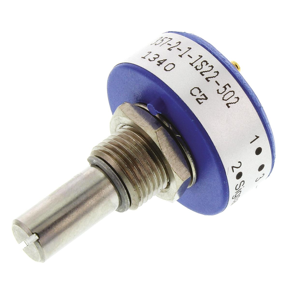 Vishay 357, Tafelmontage  Dreh Potentiometer 5kΩ ±20% / 1W , Schaft-Ø 6.35 mm