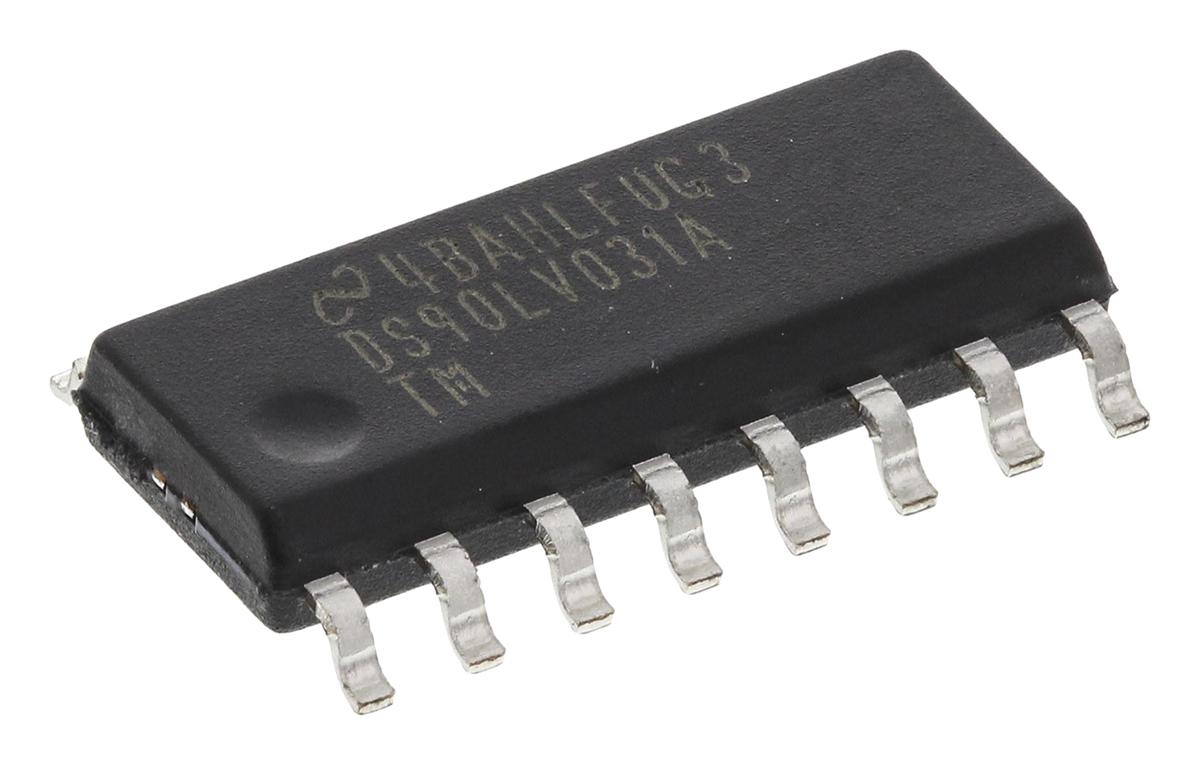 Texas Instruments LVDS-Sender Quad CMOS, TTL LVDS, 400Mbit/s SMD 4 Elem./Chip, SOIC 16-Pin