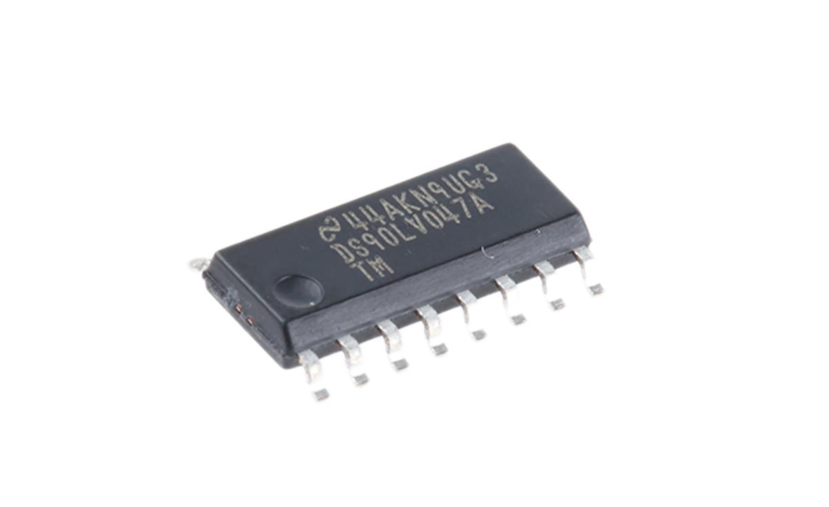 Produktfoto 1 von Texas Instruments LVDS-Sender Quad CMOS, TTL LVDS, 400Mbit/s SMD 4 Elem./Chip, SOIC 16-Pin