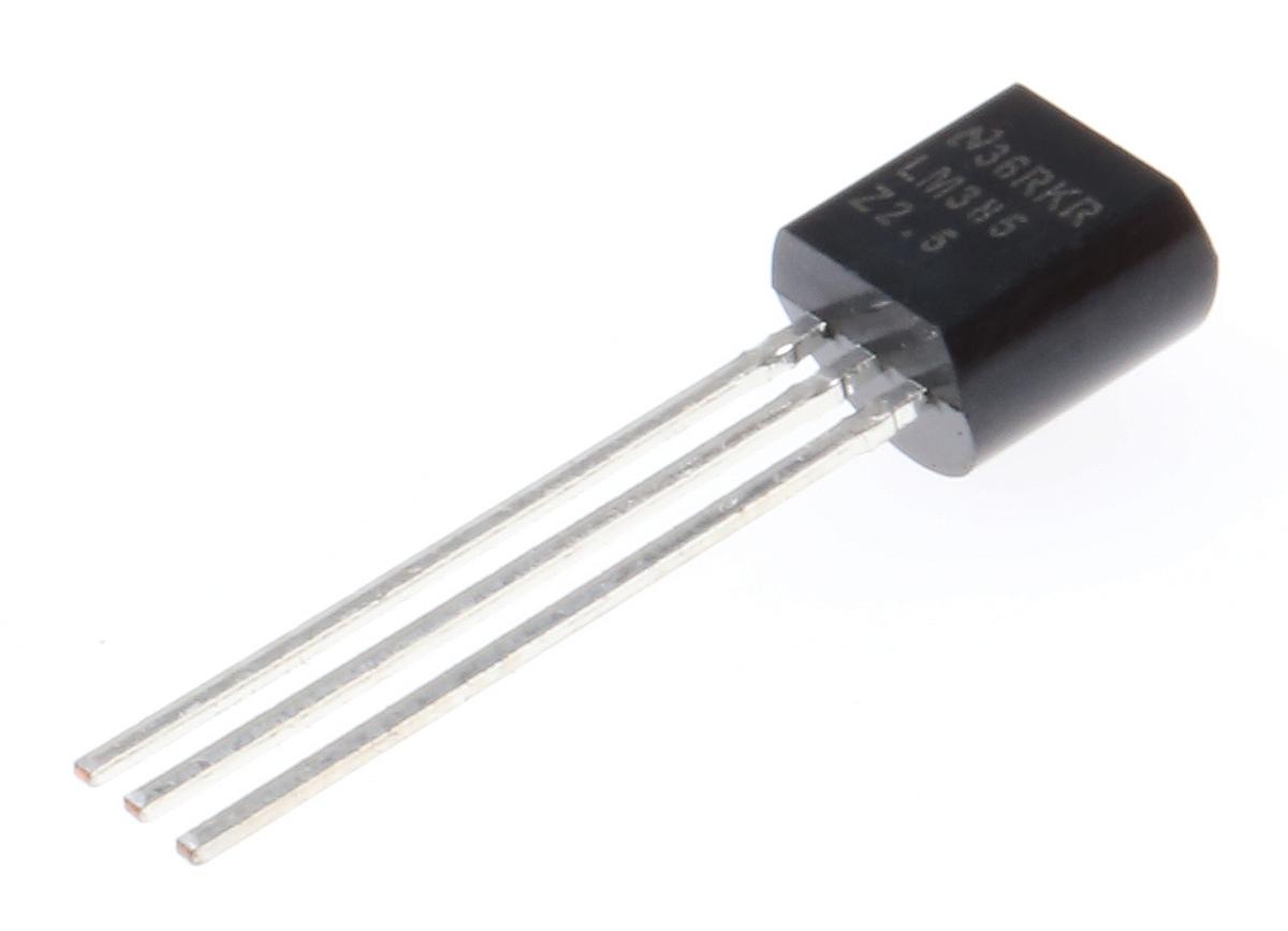 Produktfoto 1 von Texas Instruments Spannungsreferenz, 2.5V TO-92, Fest, 3-Pin, ±3 %, Shunt, 20mA