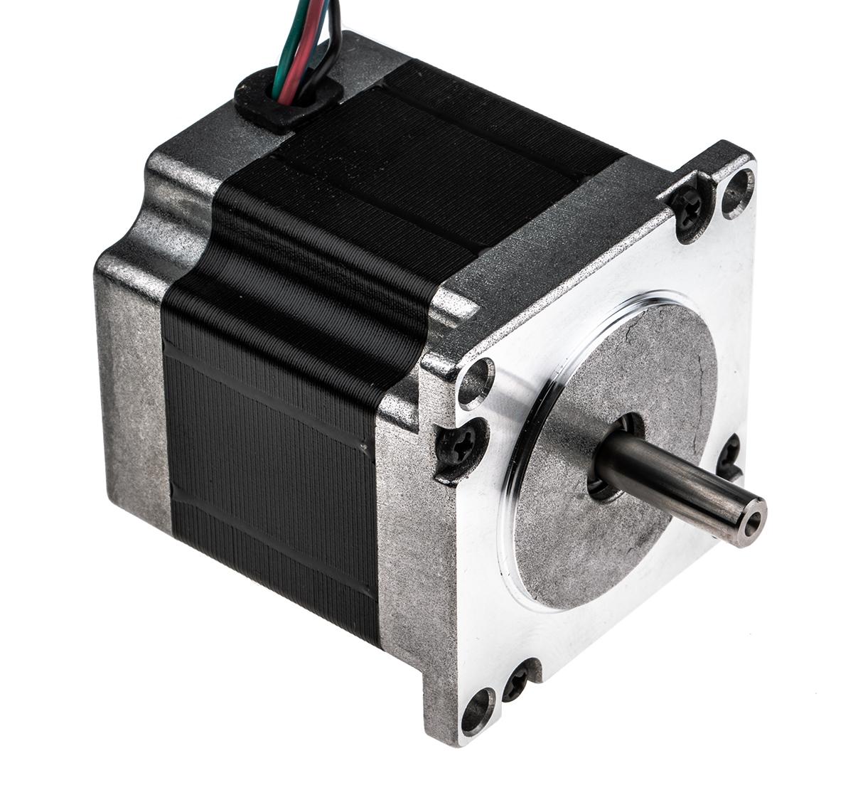 Produktfoto 1 von RS PRO Hybrid, Dauermagnet 0.9° Schrittmotor 2,5 V / 2,8 A 1.26Nm 4-adrig, 56.4 x 56.4mm Wellen-Ø 6.35mm