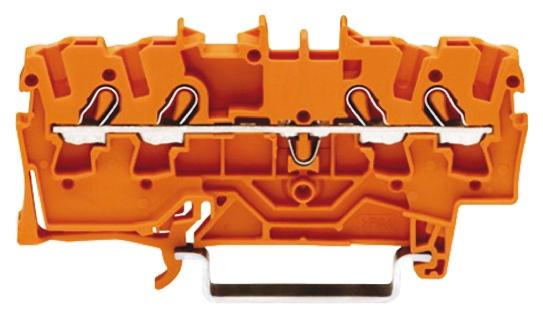 Produktfoto 1 von Wago TOPJOB S, 2002 Reihenklemme Einfach Orange, 2.5mm², 550 V / 24A, Steckanschluss