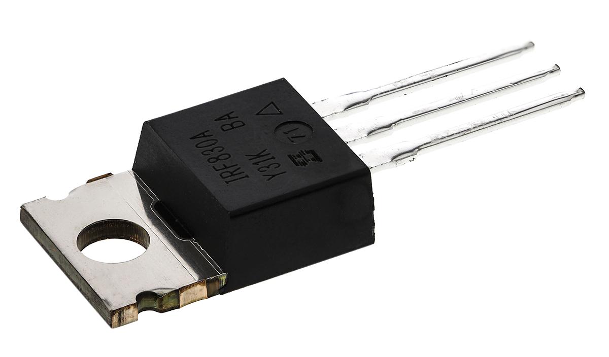 Produktfoto 1 von Vishay IRF830APBF N-Kanal, THT MOSFET 500 V / 5 A 74 W, 3-Pin TO-220AB