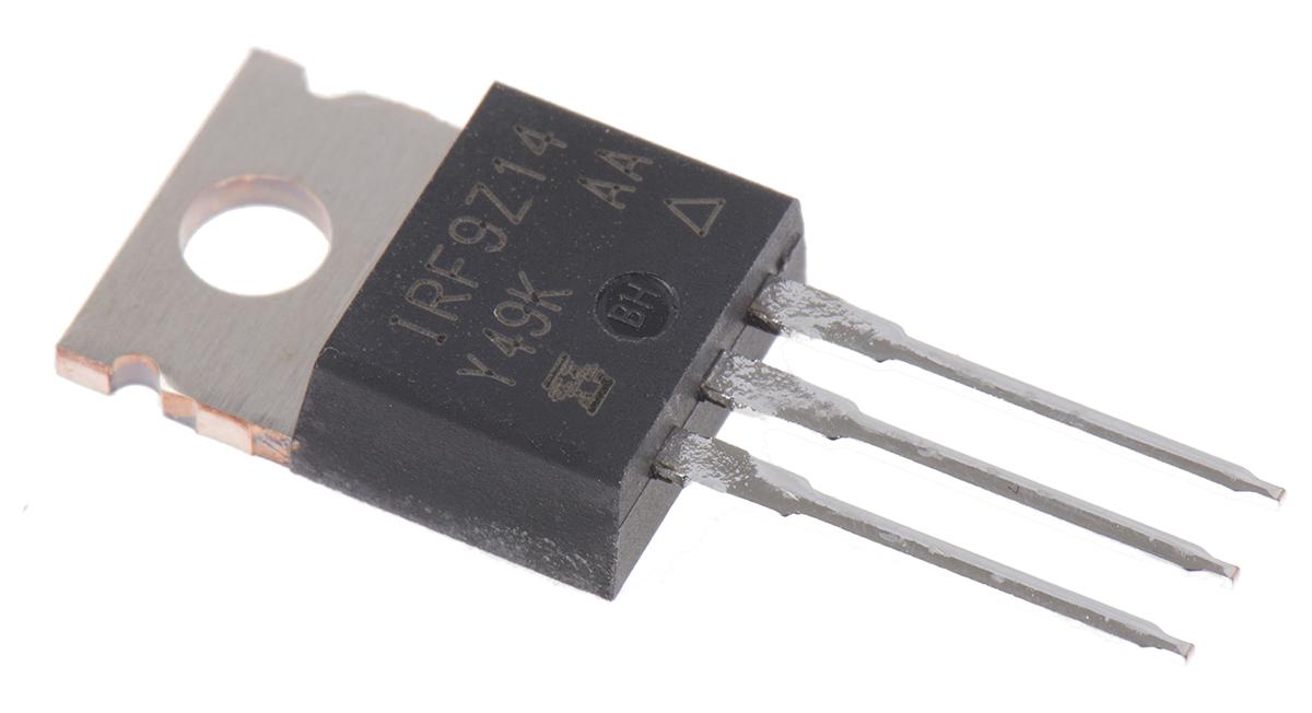 Produktfoto 1 von Vishay IRF9Z14PBF P-Kanal, THT MOSFET 60 V / 6,7 A 43 W, 3-Pin TO-220AB