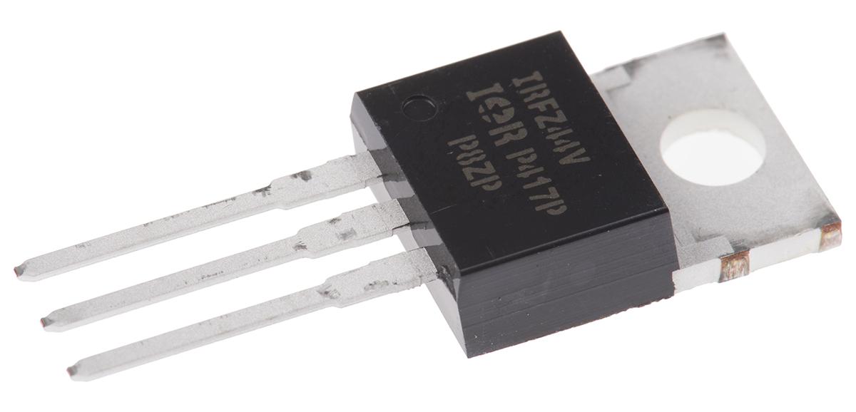 Produktfoto 1 von Infineon HEXFET IRFZ44VPBF N-Kanal, THT MOSFET 60 V / 55 A 115 W, 3-Pin TO-220AB