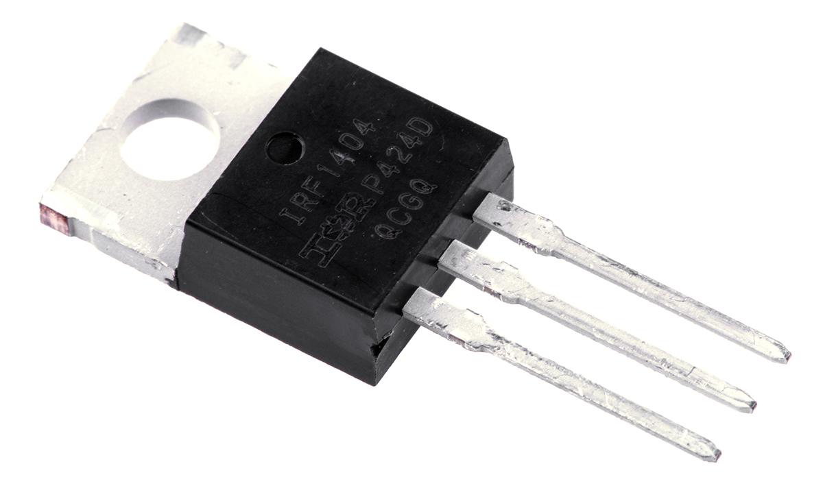 Produktfoto 1 von Infineon HEXFET IRF1404PBF N-Kanal, THT MOSFET 40 V / 202 A 333 W, 3-Pin TO-220AB