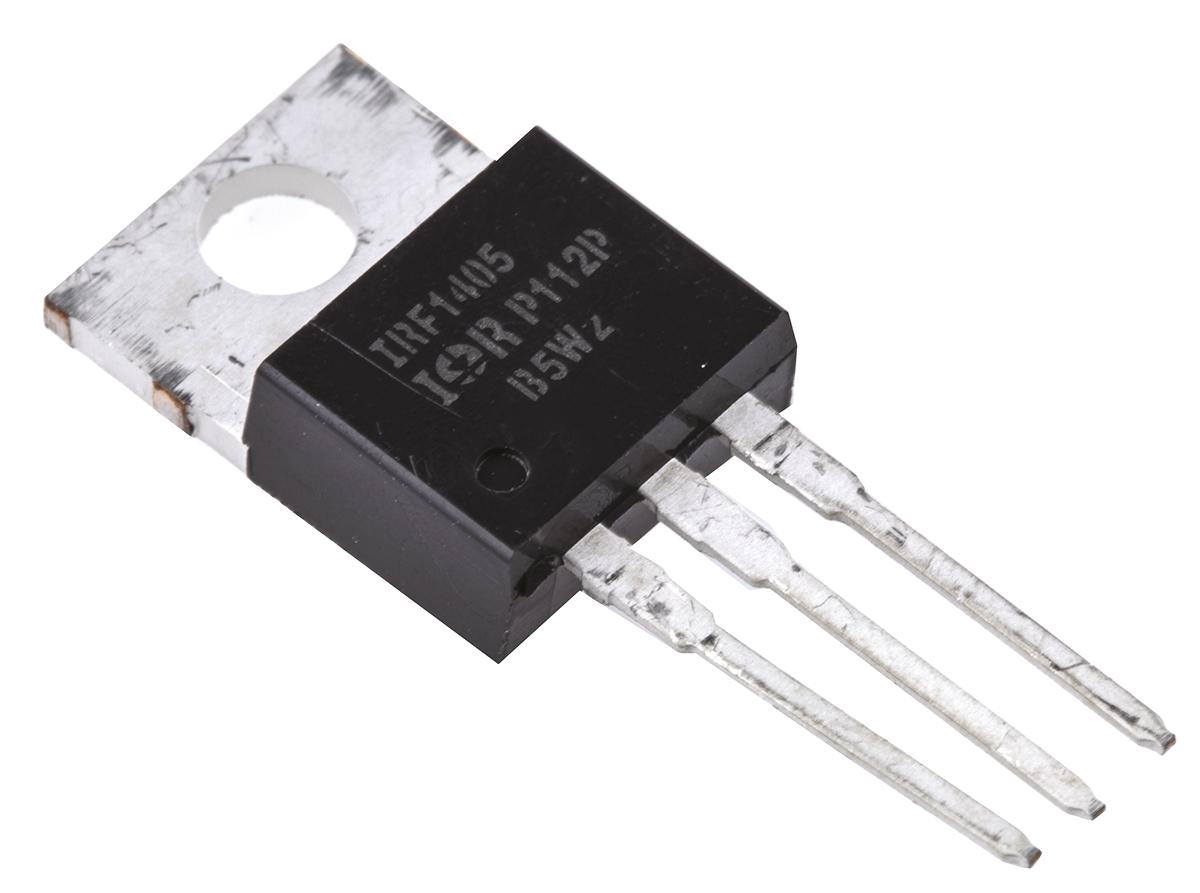 Produktfoto 1 von Infineon HEXFET IRF1405PBF N-Kanal, THT MOSFET 55 V / 169 A 330 W, 3-Pin TO-220AB