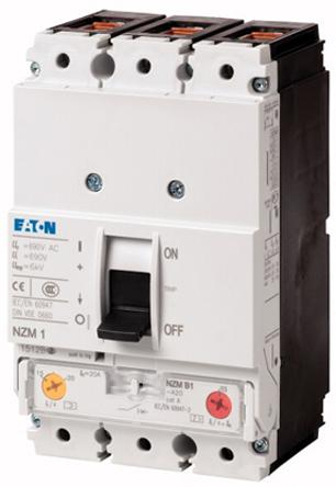 Produktfoto 1 von Eaton xEnergy Eaton Moeller, Leistungsschalter MCCB 3-polig, 80A / Abschaltvermögen 25 kA 440V, L. 90mm