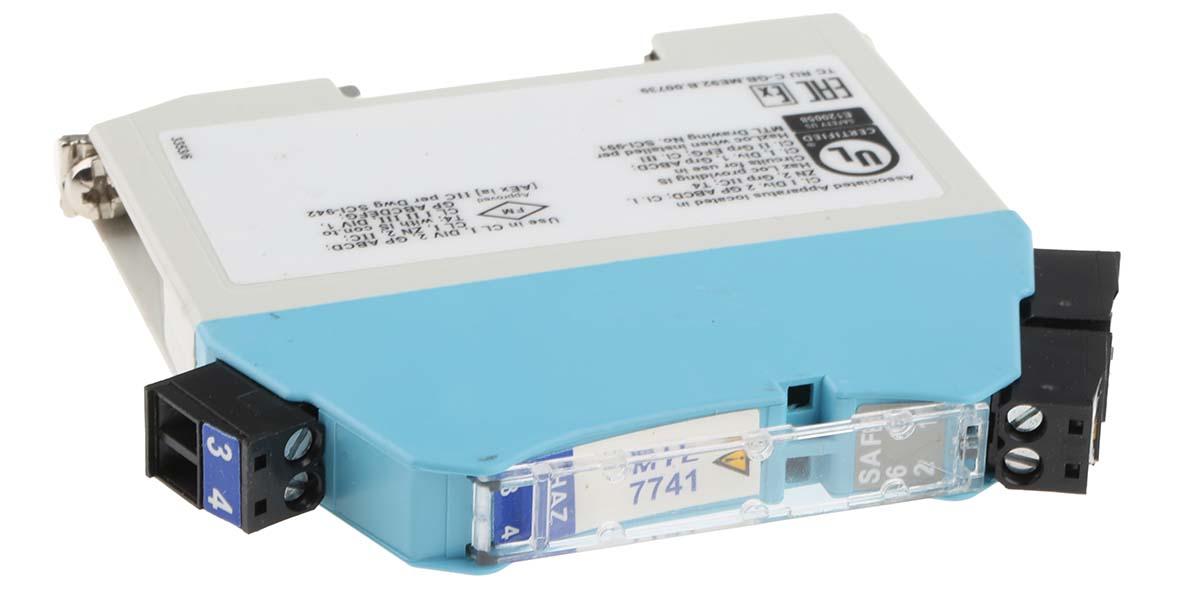 Produktfoto 1 von Eaton Zenerbarriere 1-kanalig Digital 22 → 35V dc ATEX 19mA max. 35V dc Eigene Sicherheitsbarriere