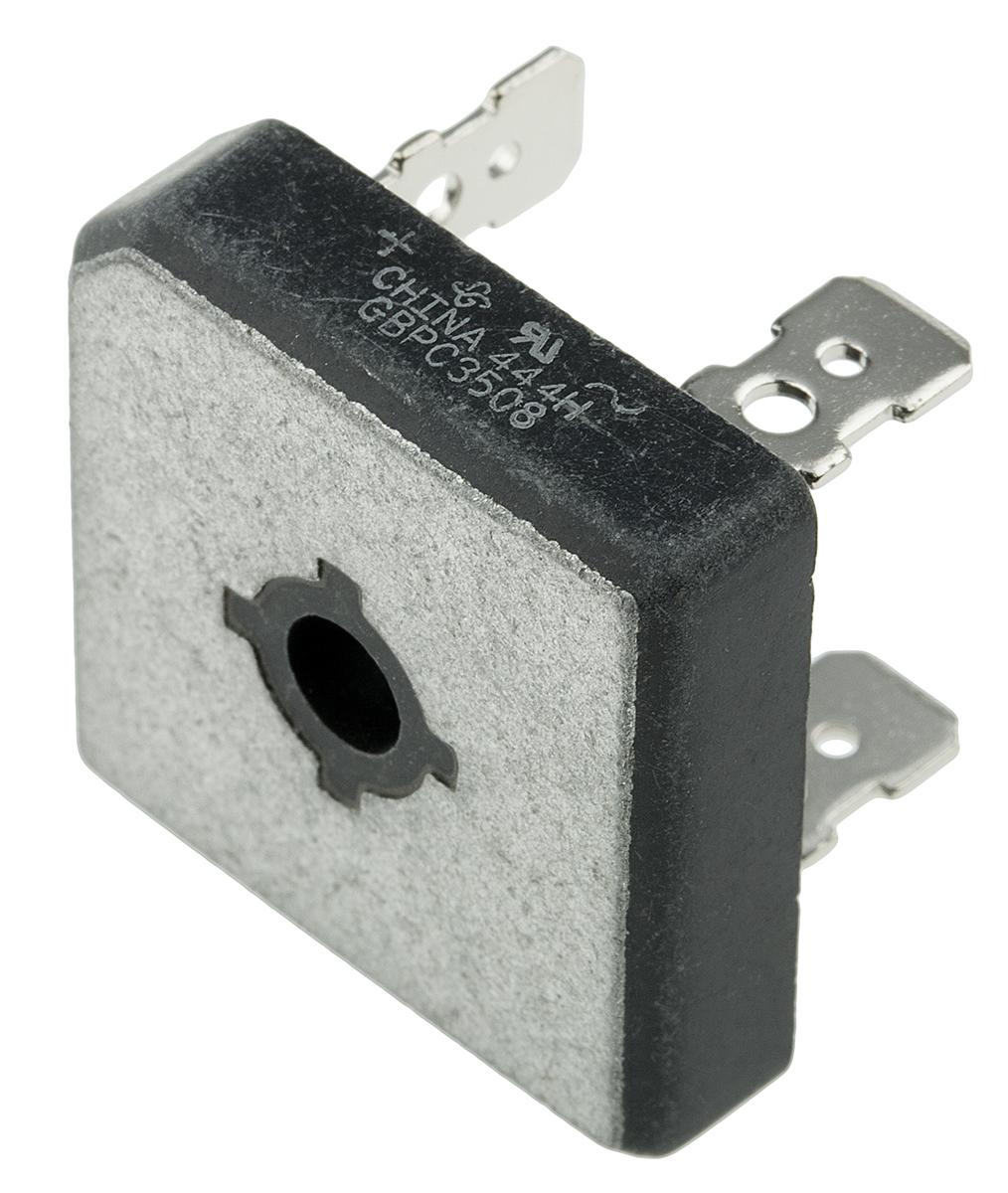 Vishay Brückengleichrichter, 1-phasig 35A 800V Schraubmontage 1.1V GBPC 4-Pin 5μA