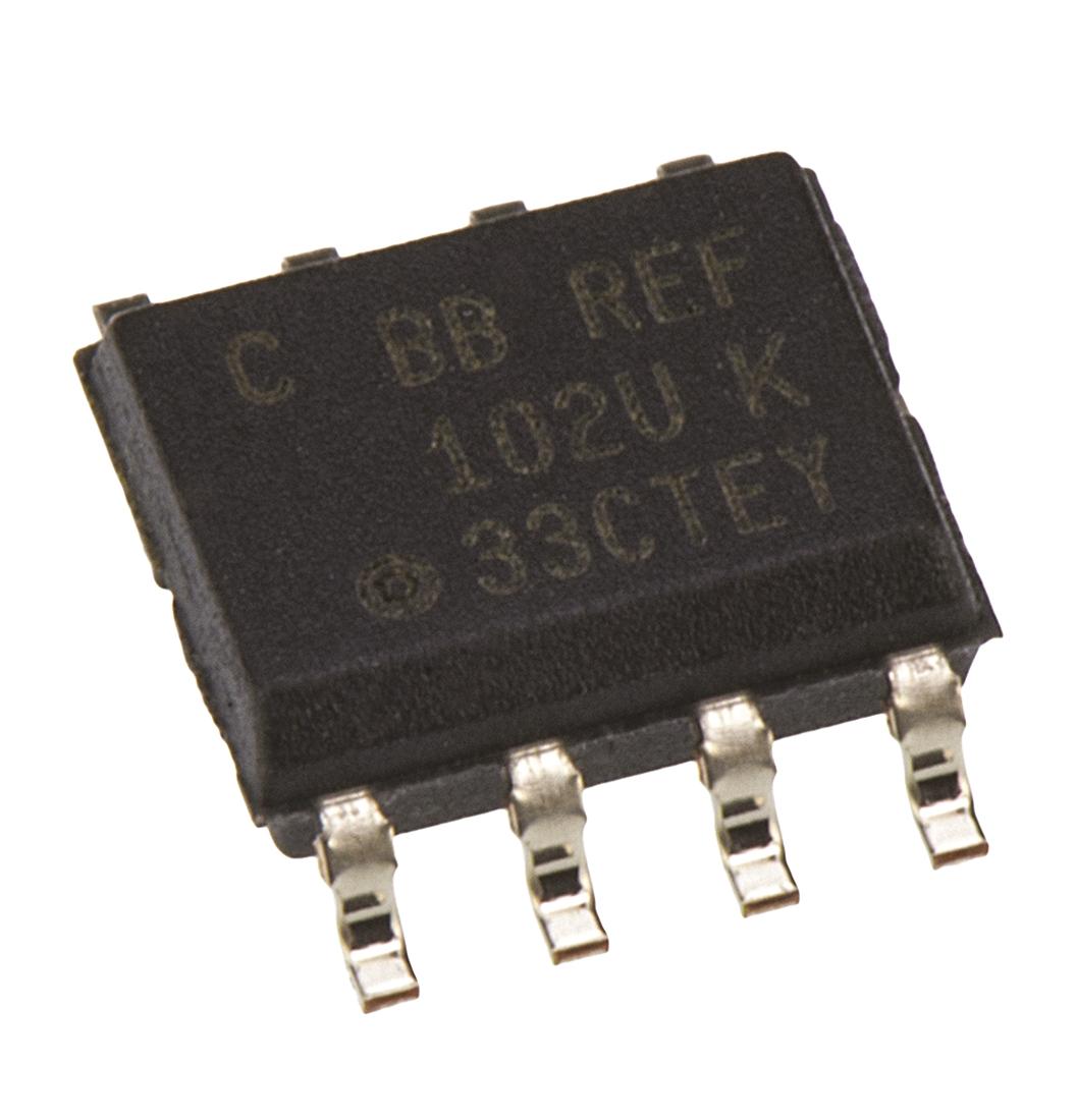 Produktfoto 1 von Texas Instruments Spannungsreferenz, 10V SOIC, 40 V max., Fest, 8-Pin, ±0.025 %, Serie, 9,998 → 10,003 V