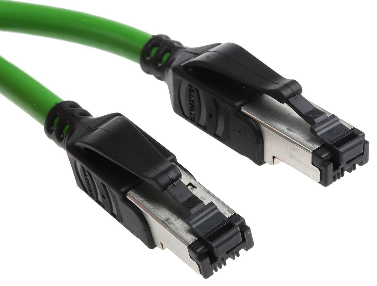 Produktfoto 1 von HARTING Ethernetkabel Cat.5, 20m, Grün Patchkabel, A RJ45 U/FTP Stecker, B RJ45, PVC