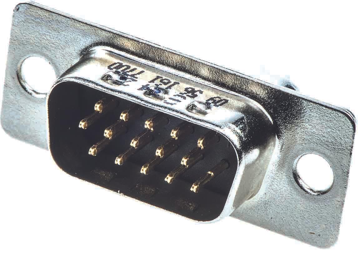 HARTING D-Sub High Density Sub-D Steckverbinder Stecker , 44-polig / Raster 2.29mm, Durchsteckmontage  Lötanschluss