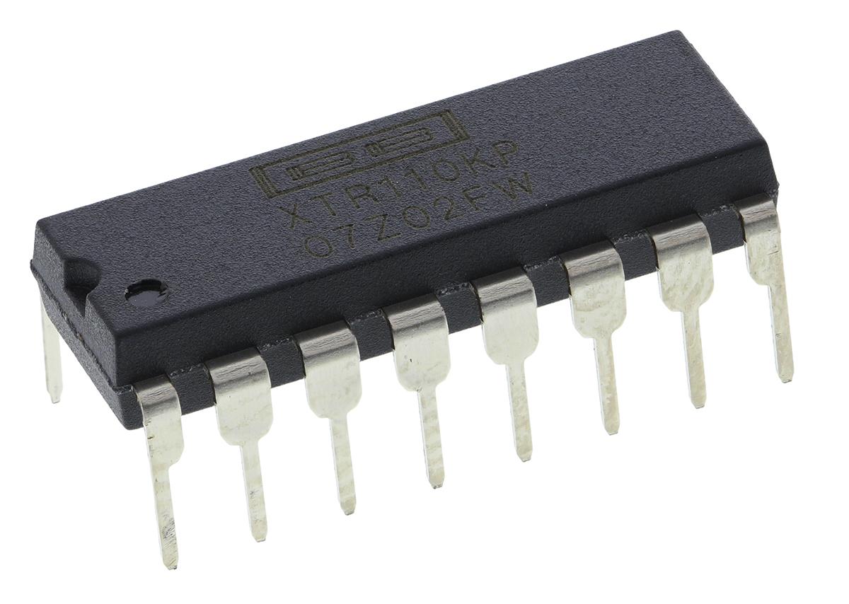 Produktfoto 1 von Texas Instruments Stromschleifensender 3mA 0.30% 4 → 20 mA THT 16-Pin PDIP