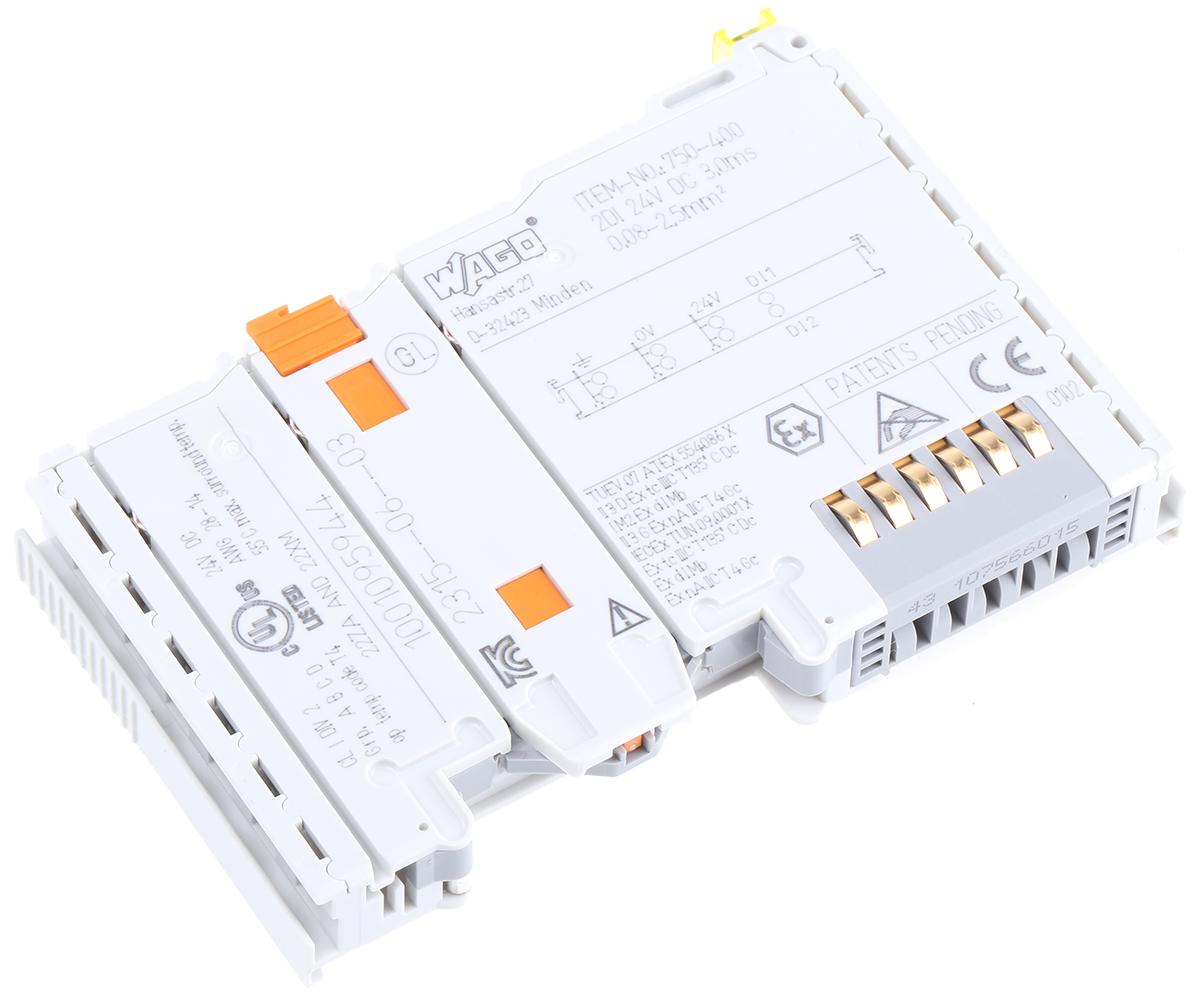 Produktfoto 1 von Wago M258 SPS-E/A Modul für Serie 750, 2 (Kanal) x Digital IN, 100 x 12 x 64 mm