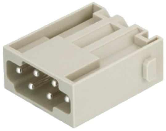 Produktfoto 1 von HARTING Han-Modular Robustes Power Steckverbinder-Modul, 6-polig 16A Stecker, Steckverbindermodul für Modul Han E Quick