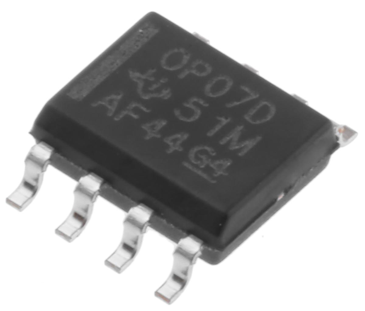 Produktfoto 1 von Texas Instruments Operationsverstärker SMD SOIC, biplor typ. ±12 V, ±15 V, ±5 V, ±9 V, 8-Pin