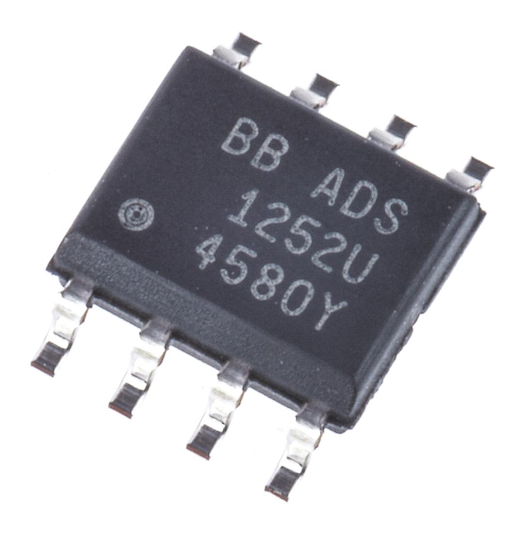 Produktfoto 1 von Texas Instruments 24-Bit ADC ADS1252U, 41ksps SOIC, 8-Pin